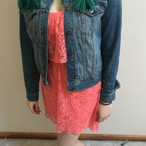 Baileyblue light coral high low dress